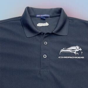 JEEP CHEROKEE Men’s Small Black Golf Polo Shirt